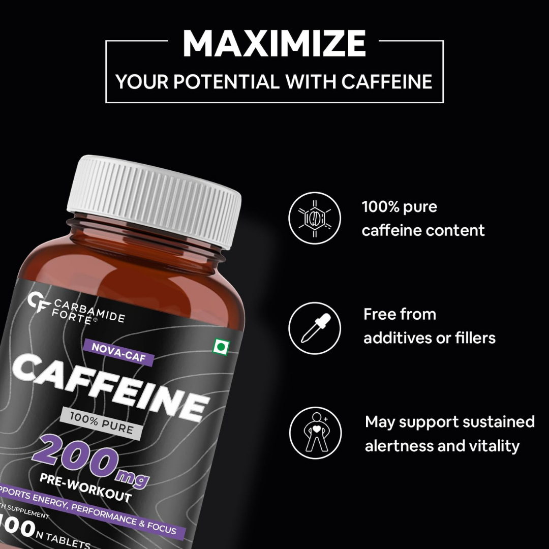 Carbamide Forte Caffeine 200mg Tablet - Image 4