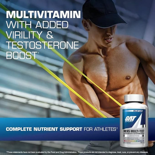 GAT SPORT Men's Multi + Test – Premium Multivitamin