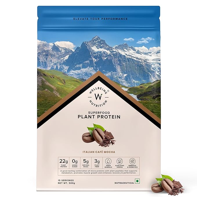 Wellbeing Nutrition Organic Vegan Plant Protein Isolate Powder