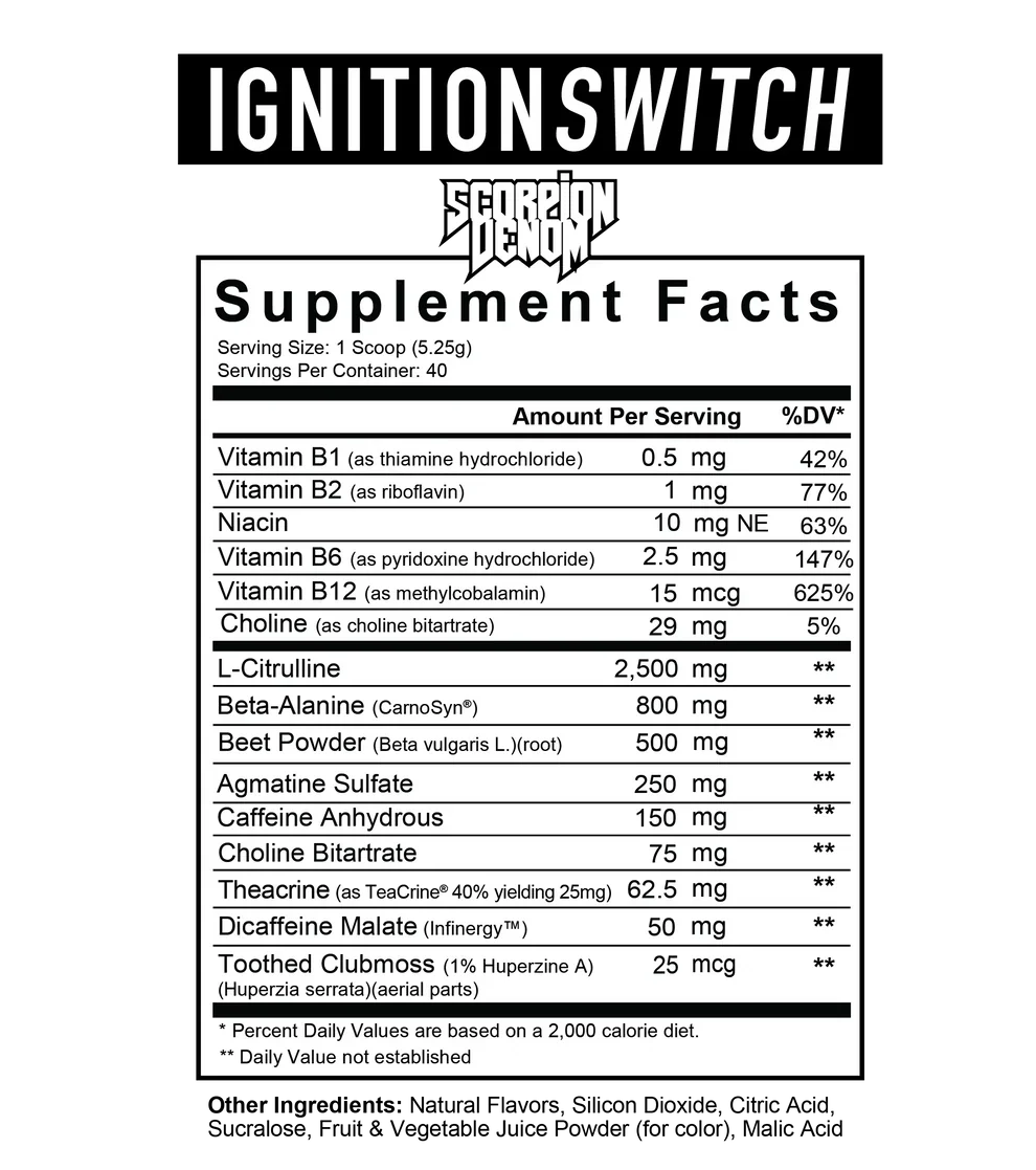 AXE & SLEDGE IGNITION SWITCH – Stimulant-Based Pre-Workout