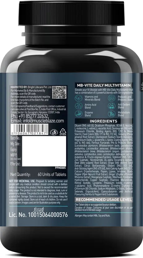 Muscle Blaze MB-Vite Daily Multivitamin