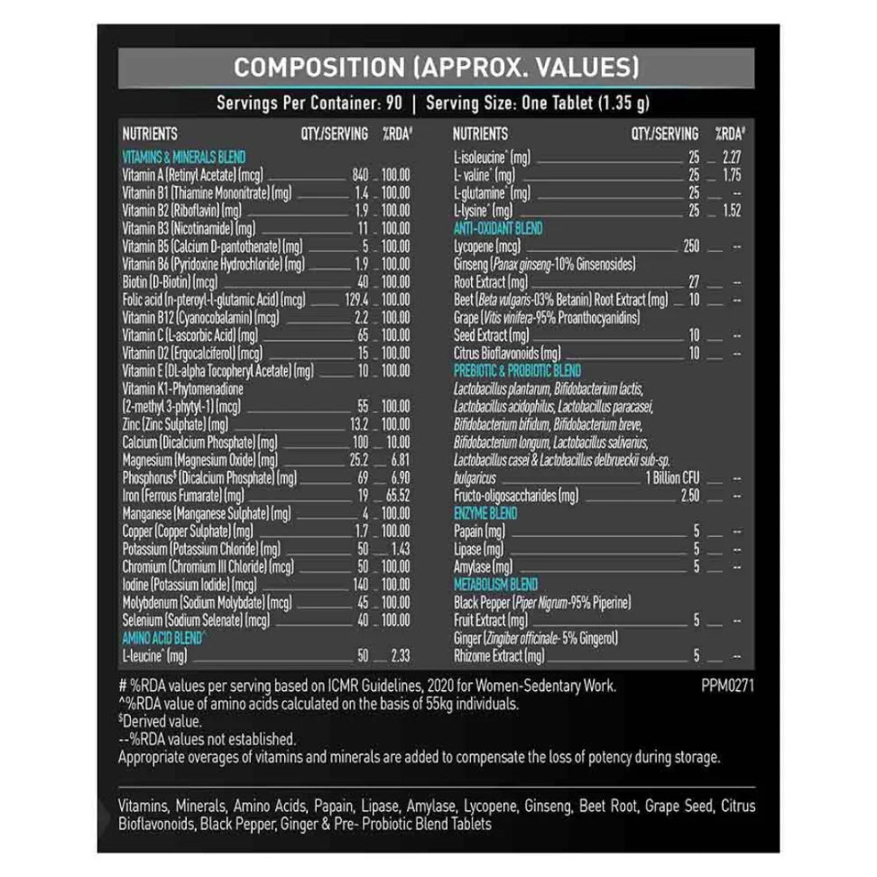 Muscle Blaze MB-Vite Daily Multivitamin