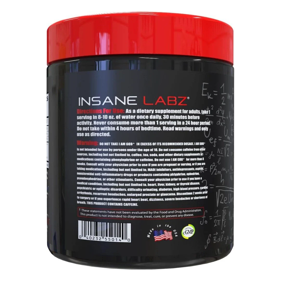 Insane Labz I am God Pre Workout - Image 2