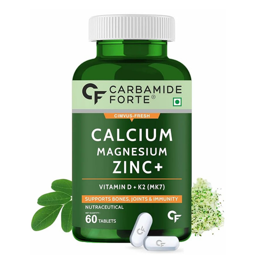 Carbamide Forte Calcium Magnesium & Zinc Tablets with Vitamin D, Vitamin K2-MK7 & B12 - Image 1