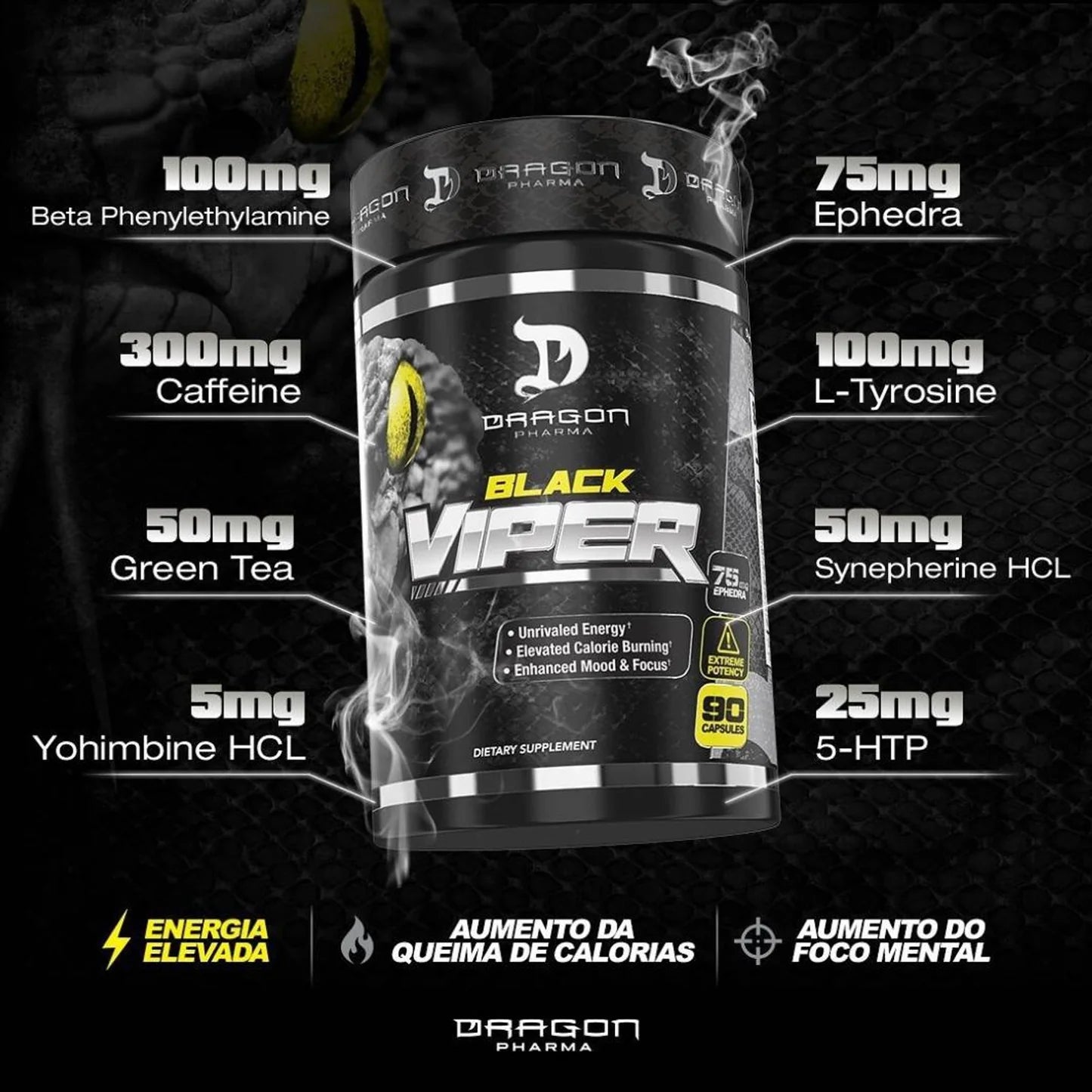 Dragon Pharma Black Viper – The Most Powerful Fat Burner