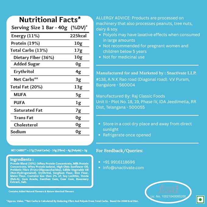 Snactivate Protein Wafer Bars | 10g Protein | Pack of 6 x 40g - Image 3