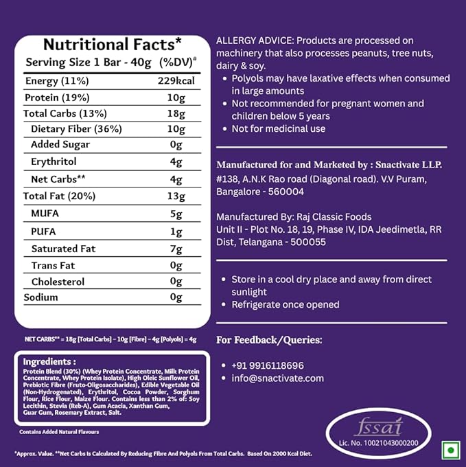 Snactivate Protein Wafer Bars | 10g Protein | Pack of 6 x 40g - Image 4