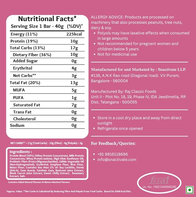 Snactivate Protein Wafer Bars | 10g Protein | Pack of 6 x 40g - Image 5