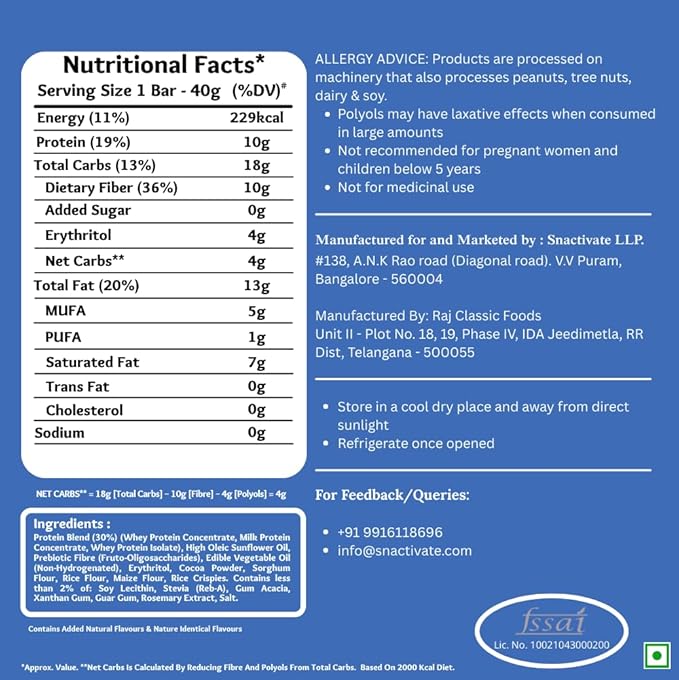 Snactivate Protein Wafer Bars | 10g Protein | Pack of 6 x 40g - Image 6