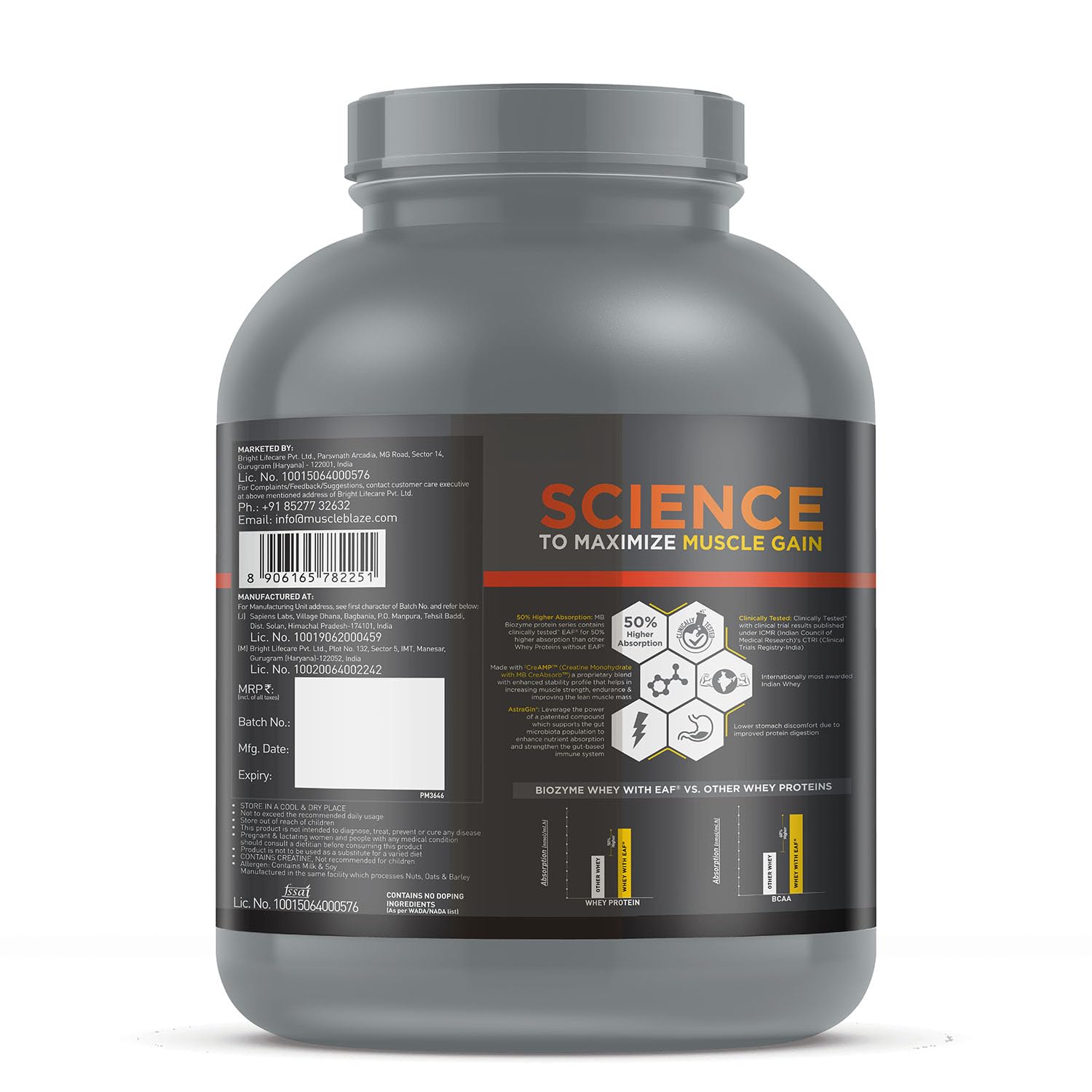 Muscle Blaze Biozyme  whey PR