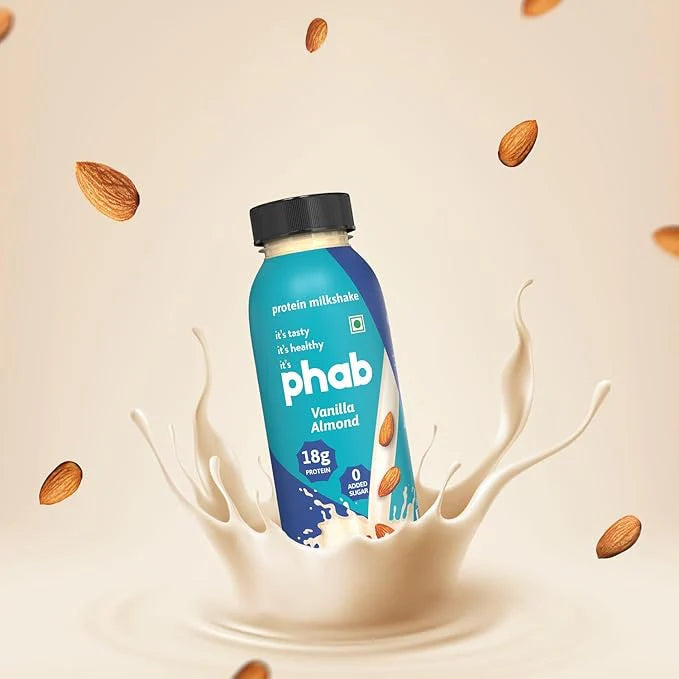 Phab Protein Milkshake | Vanilla Almond