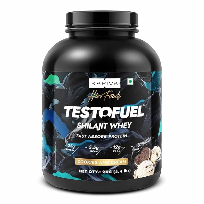 Kapiva Testofuel Shilajit Whey Protein