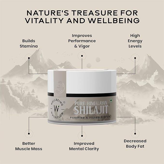 Wellbeing Nutrition Pure & Natural Himalayan Shilajit Resin