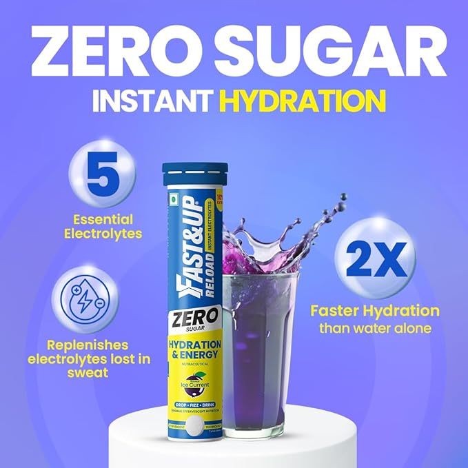 FAST&UP Reload Zero – Zero Sugar Instant Energy & Hydration Drink