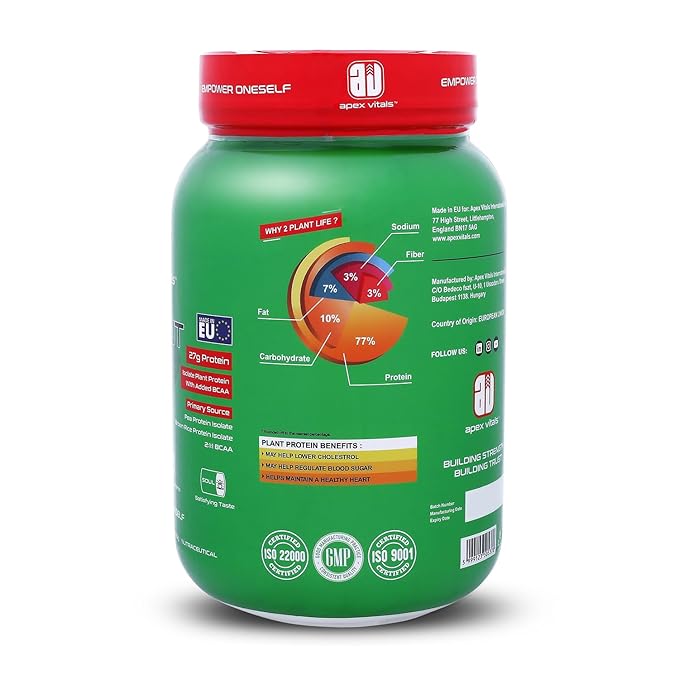 Apex Vitals 2 Plant Life - Natural Vegan Plant Protein Powder - Image 3