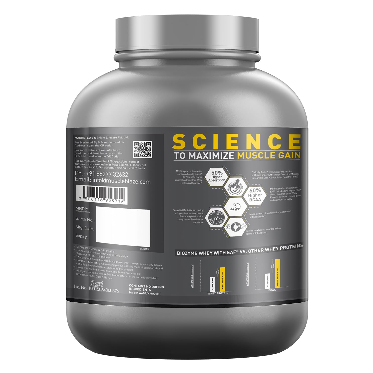 Muscle Blaze Biozyme ISO zero low carb