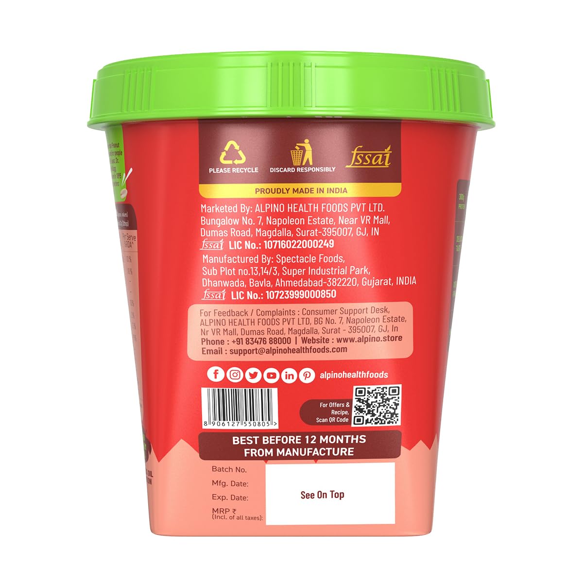 ALPINO High Protein Peanut Butter