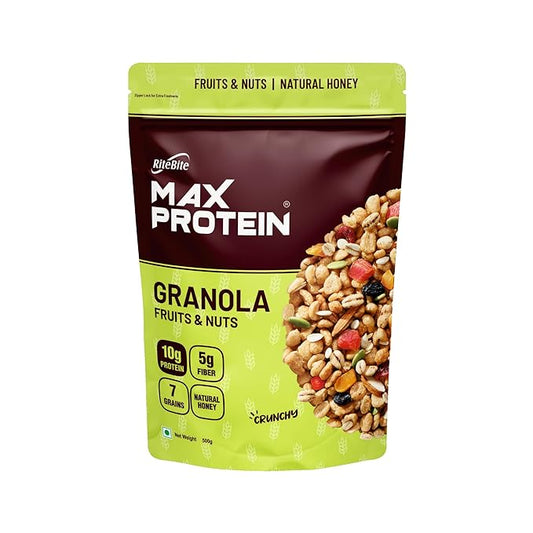 RiteBite Max Protein Granola – Fruits & Nuts  | 500g - Image 1