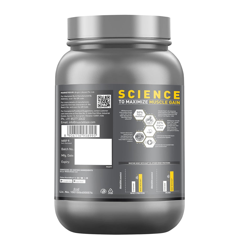 Muscle Blaze Biozyme performance whey