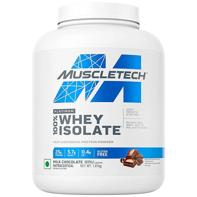 MuscleTech Platinum 100% Whey Isolate – Premium Protein for Muscle Growth & Recovery
