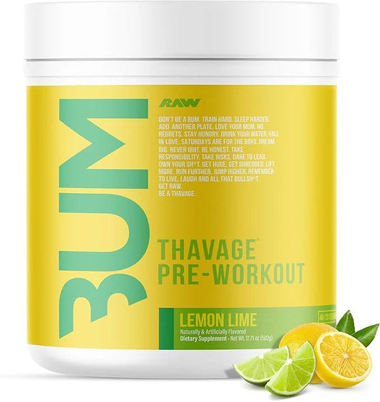 CBUM RAW Thavage Pre-Workout – Chris Bumstead’s Ultimate Energy & Focus Formula