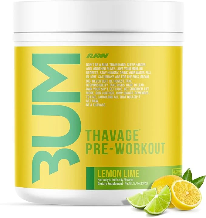 CBUM RAW Thavage Pre-Workout – Chris Bumstead’s Ultimate Energy & Focus Formula
