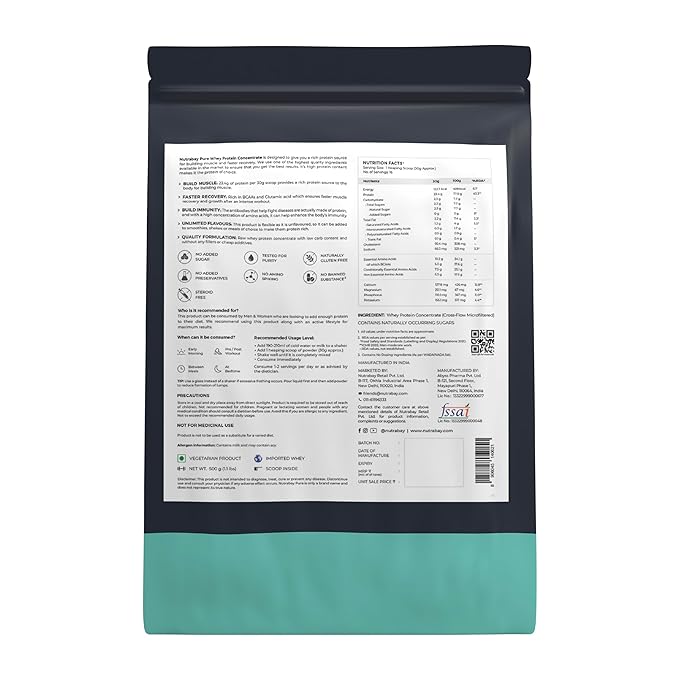 Nutrabay Pure 100% Raw Whey Protein Concentrate - Image 2