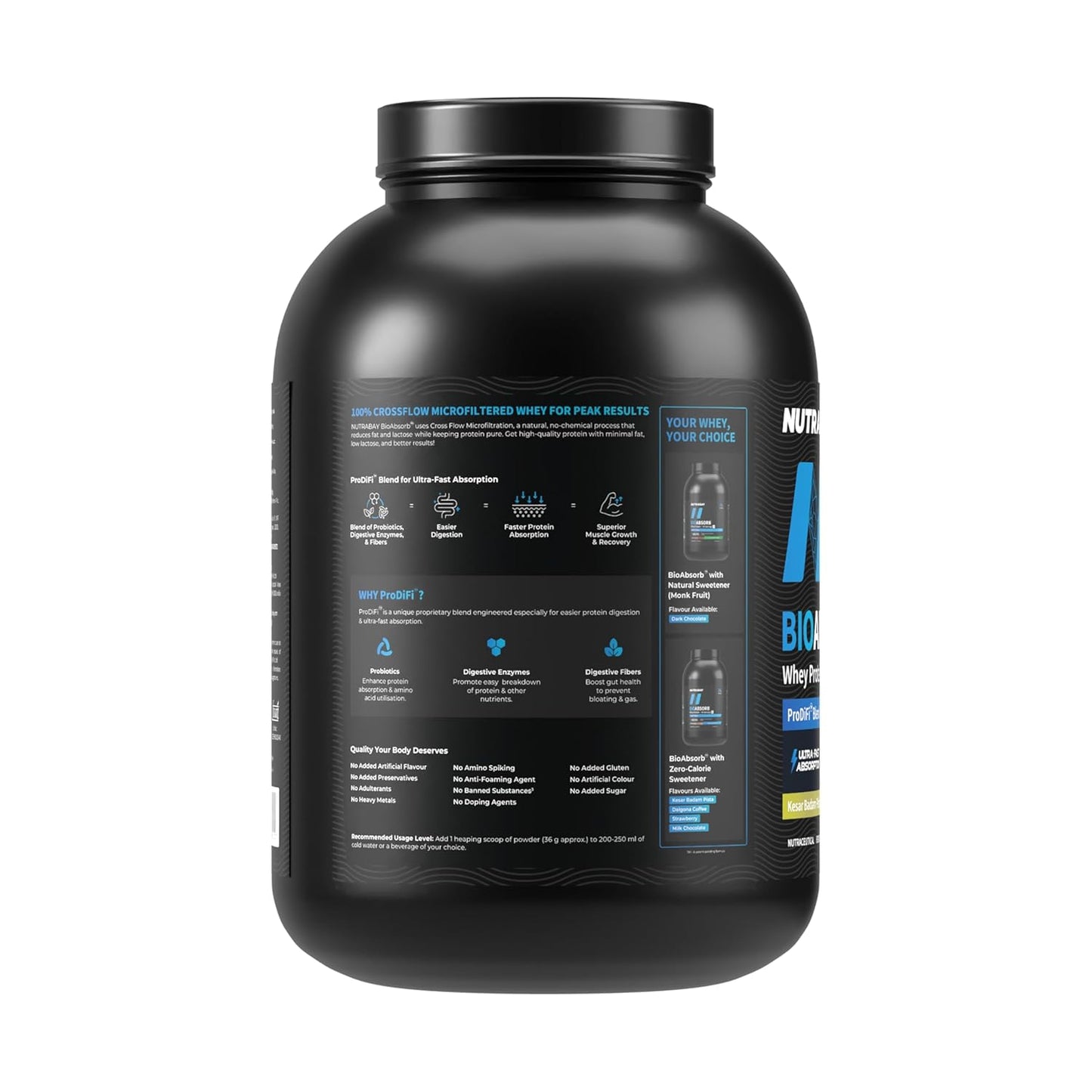 Nutrabay BioAbsorb™ Whey Protein Powder - Image 3