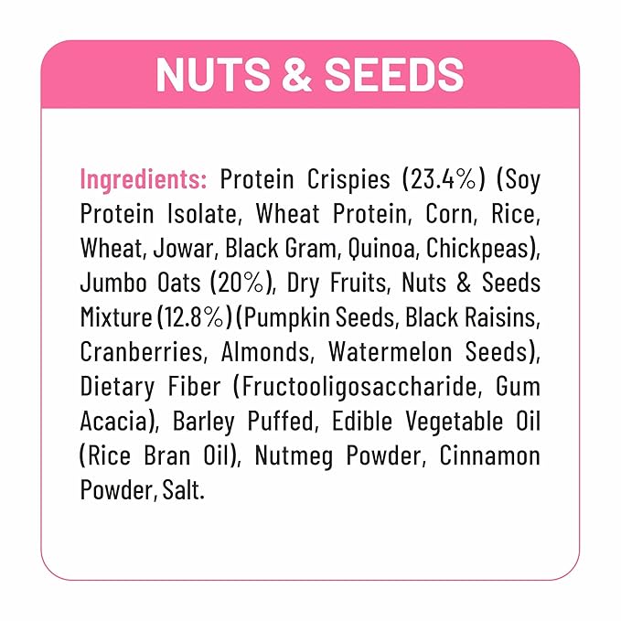 RiteBite Max Protein Granola - Nuts & Seeds (No Added Sugar) | 500g - Image 3