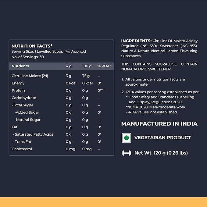 Nutrabay Gold Citrulline Malate 2:1 - Image 2