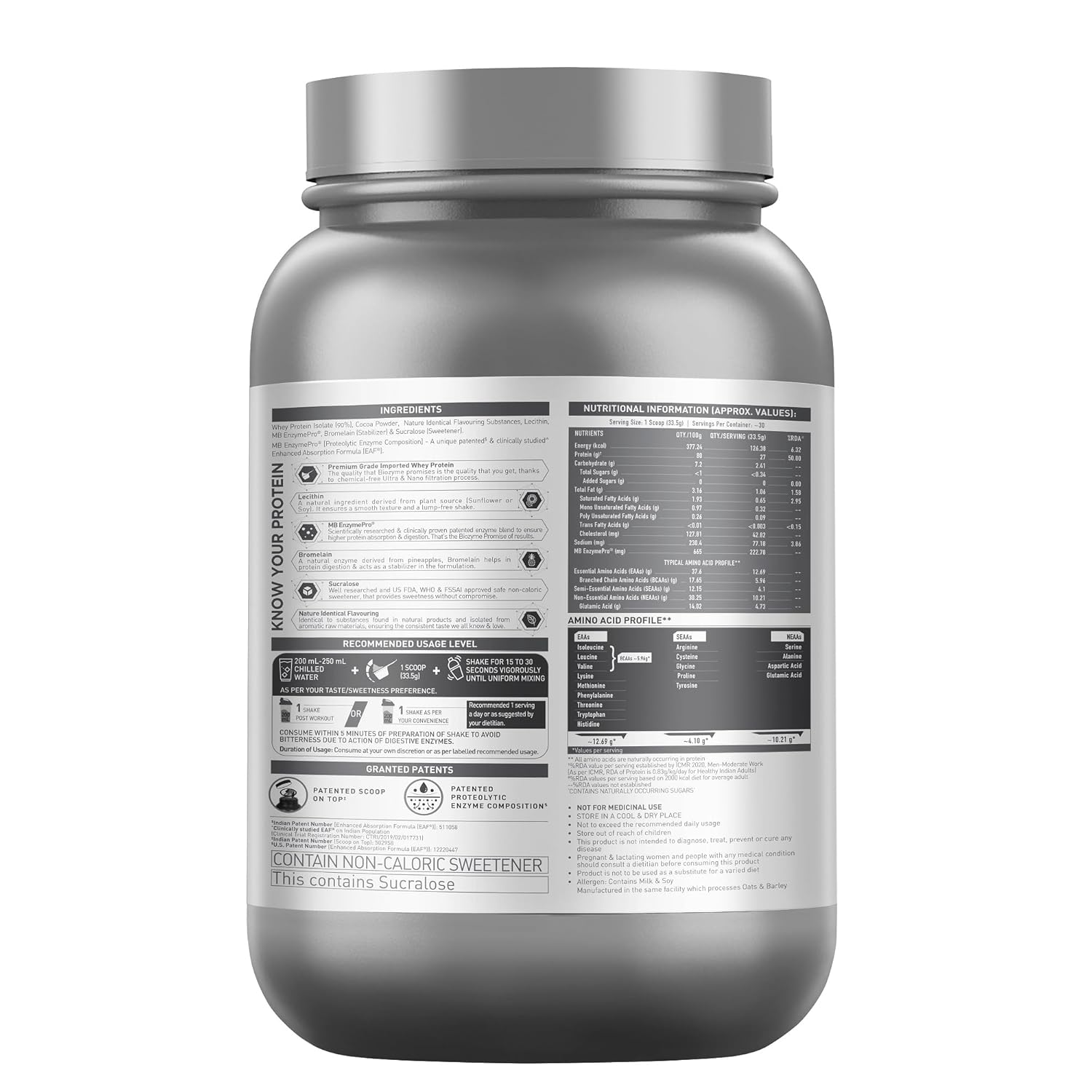 Muscle Blaze Biozyme ISO zero low carb