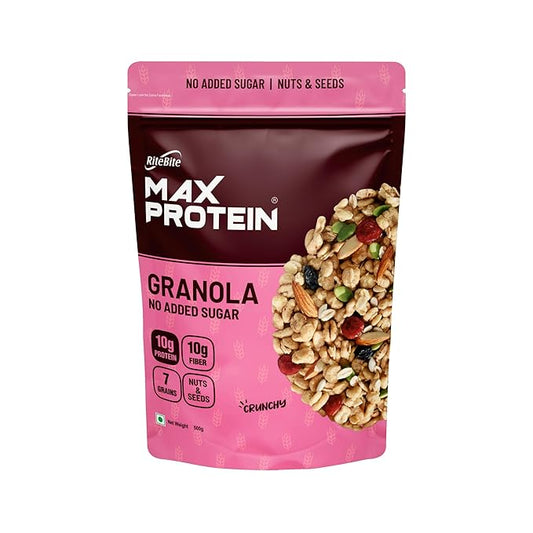 RiteBite Max Protein Granola - Nuts & Seeds (No Added Sugar) | 500g - Image 1