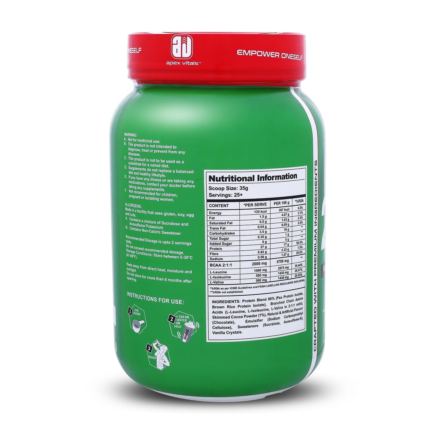 Apex Vitals 2 Plant Life - Natural Vegan Plant Protein Powder - Image 5