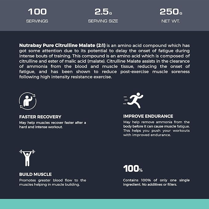 Nutrabay Pure 100% Citrulline Malate Powder - Image 5
