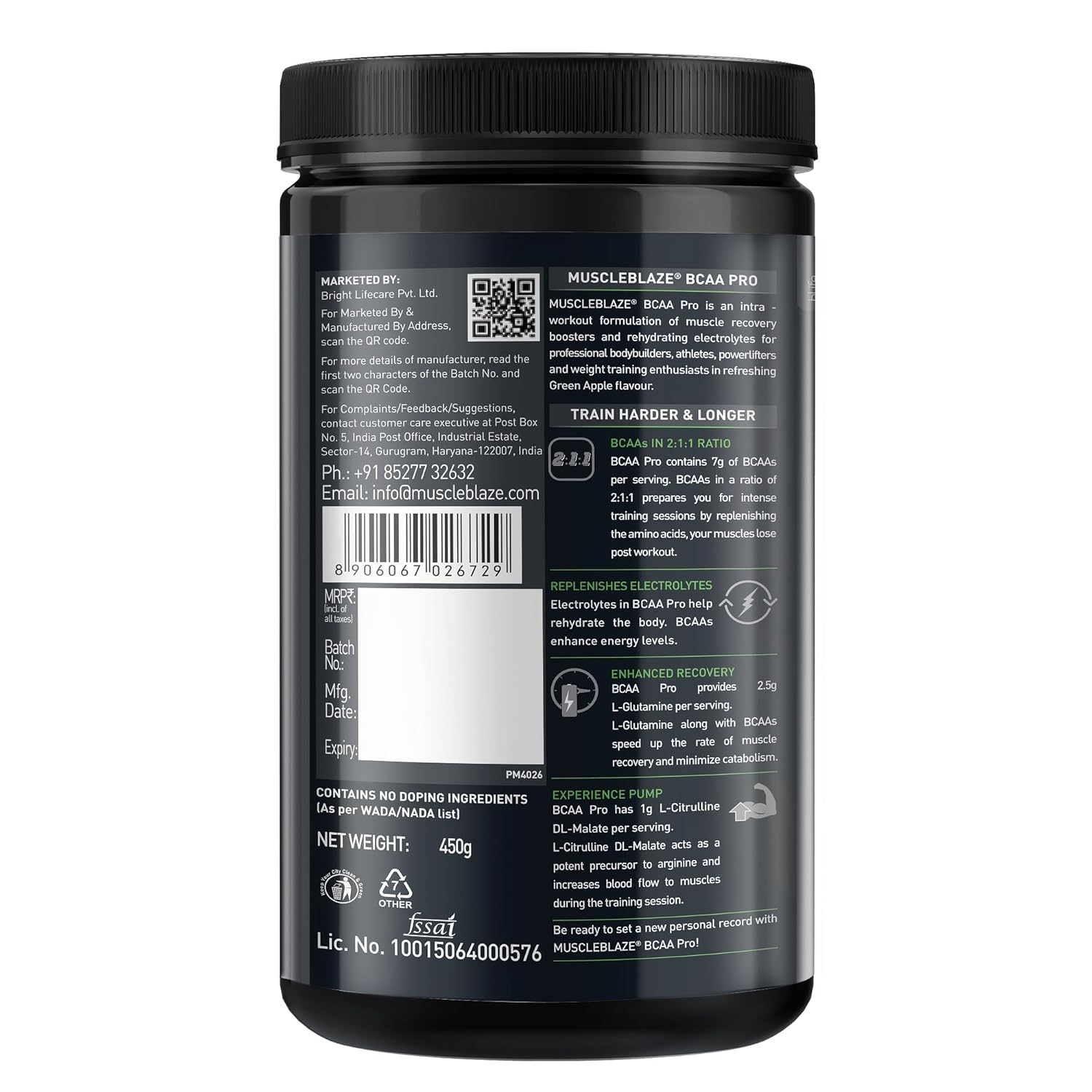 Muscle blaze BCAA pro