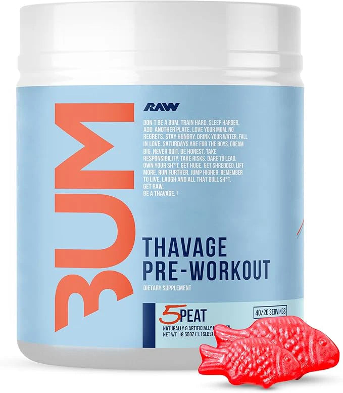CBUM RAW Thavage Pre-Workout – Chris Bumstead’s Ultimate Energy & Focus Formula