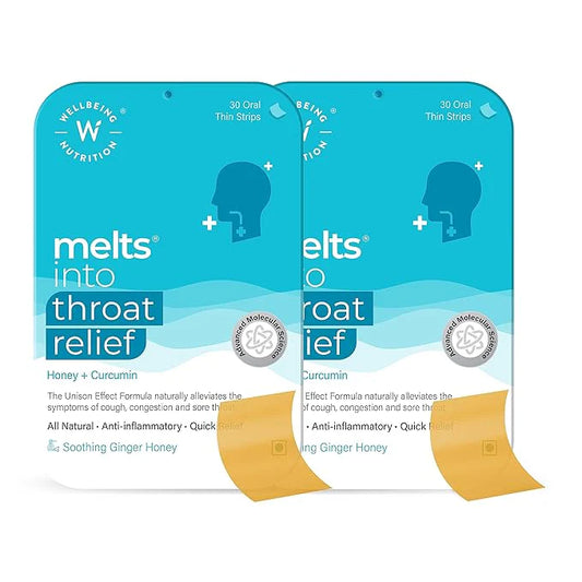 Wellbeing Nutrition Melts Instant Throat Relief