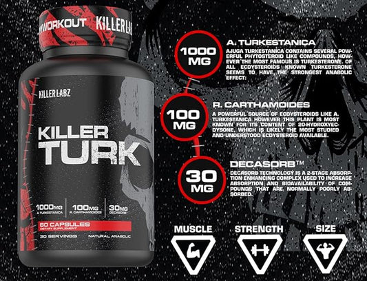 Killer Labz Killer Turk – Natural Anabolic Muscle Builder