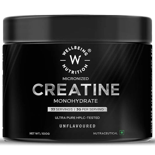 Wellbeing Nutrition 100% Pure Micronized Creatine Monohydrate Powder