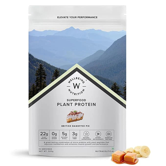 Wellbeing Nutrition Organic Vegan Plant Protein Isolate Powder