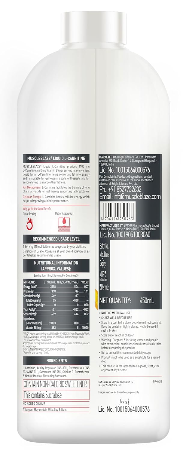 Muscle Blaze L-carnitine