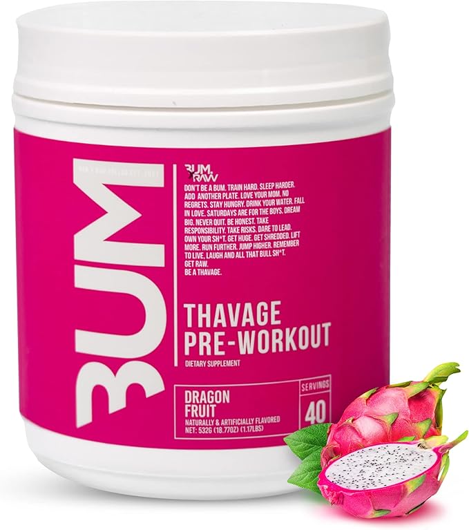 CBUM RAW Thavage Pre-Workout – Chris Bumstead’s Ultimate Energy & Focus Formula