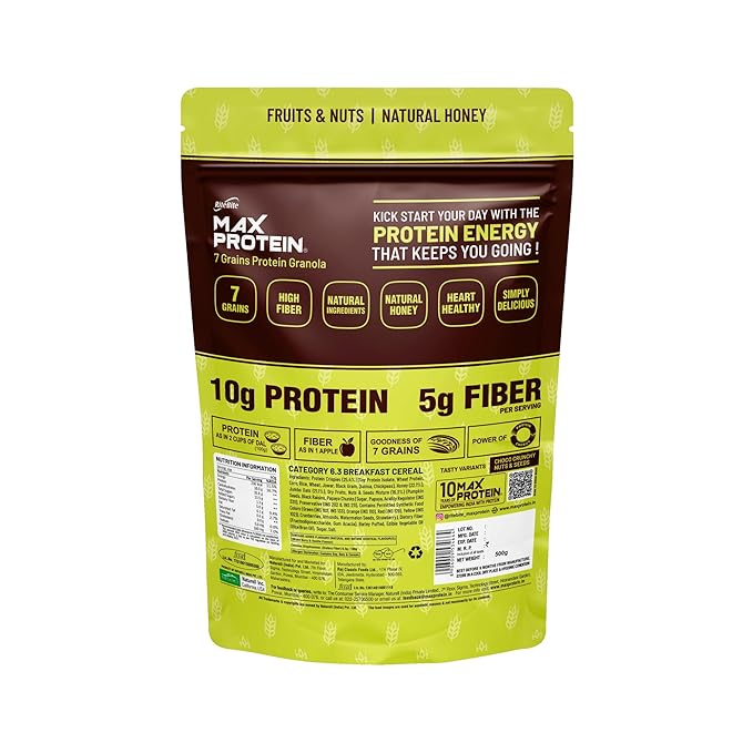 RiteBite Max Protein Granola – Fruits & Nuts  | 500g - Image 3