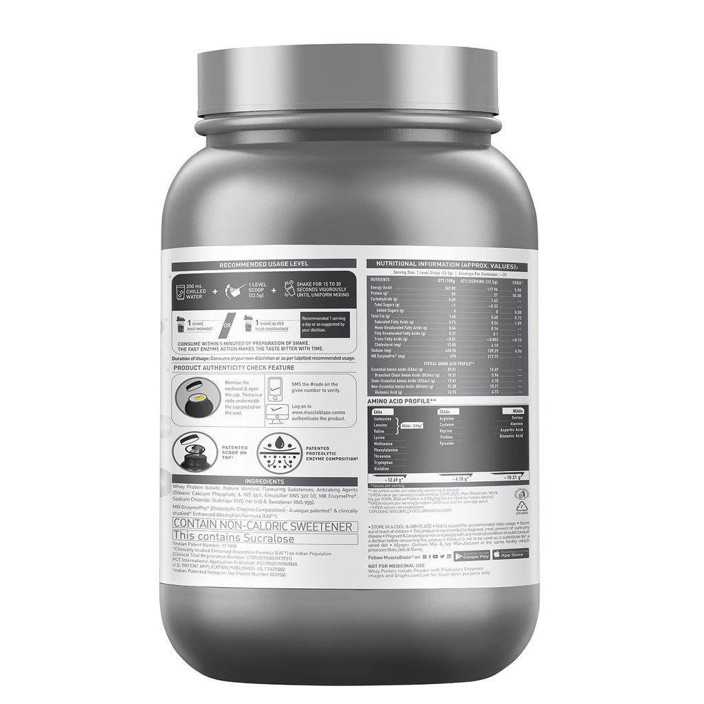 Muscle Blaze Biozyme ISO zero low carb