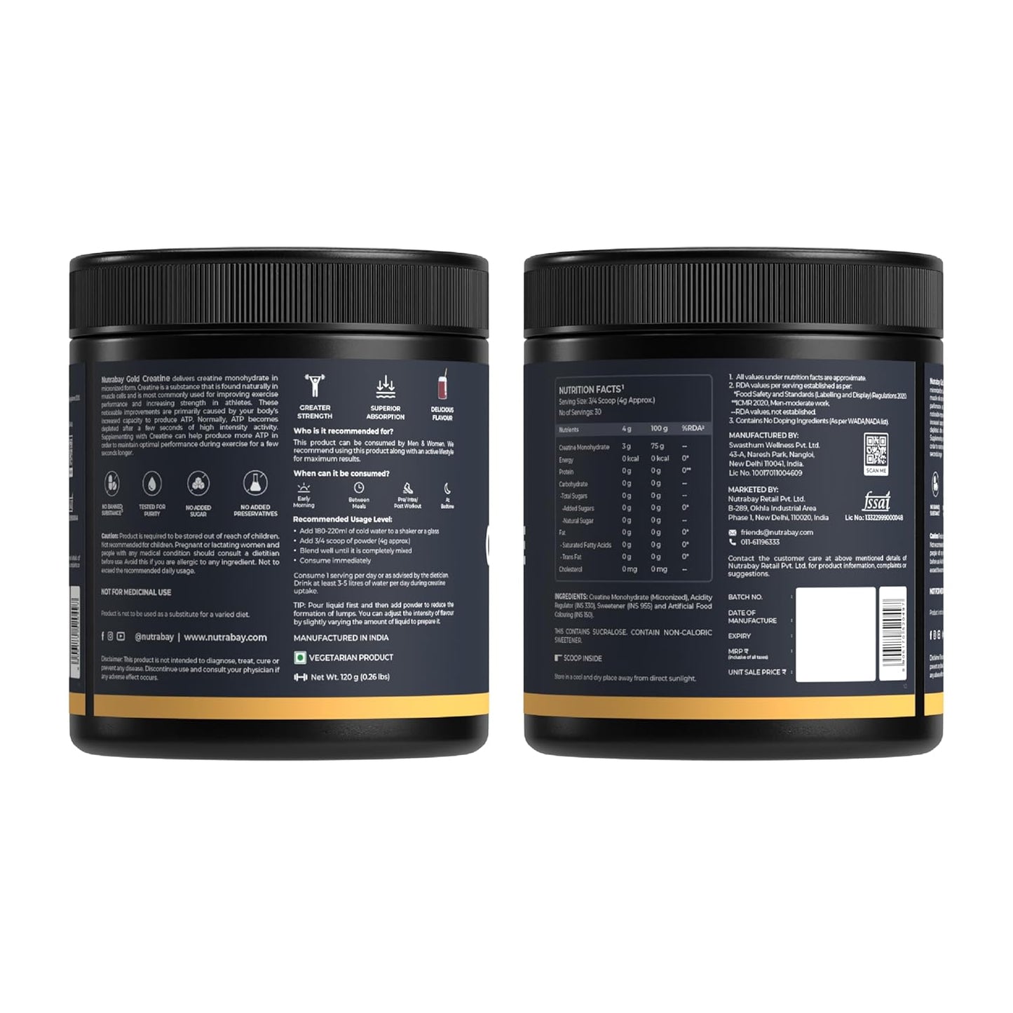Nutrabay Gold Micronised Creatine Monohydrate - Image 6