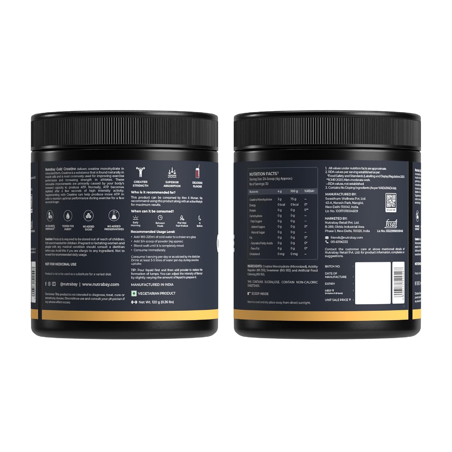 Nutrabay Gold Micronised Creatine Monohydrate - Image 6