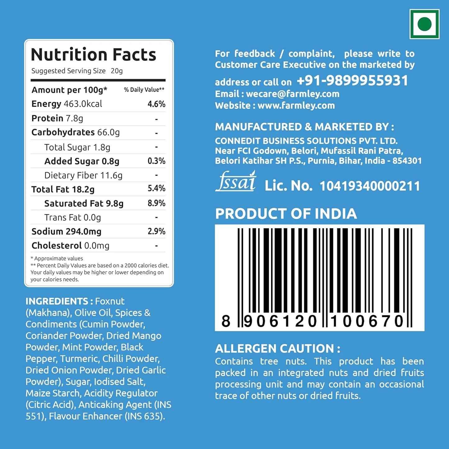 Farmley Roasted and Flavoured Makhana