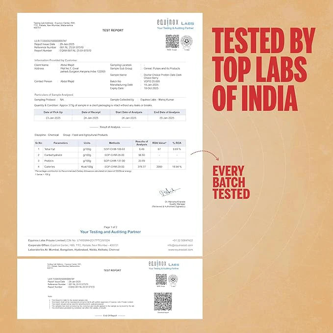 DOCTORS CHOICE High Protein Oats - (750g)