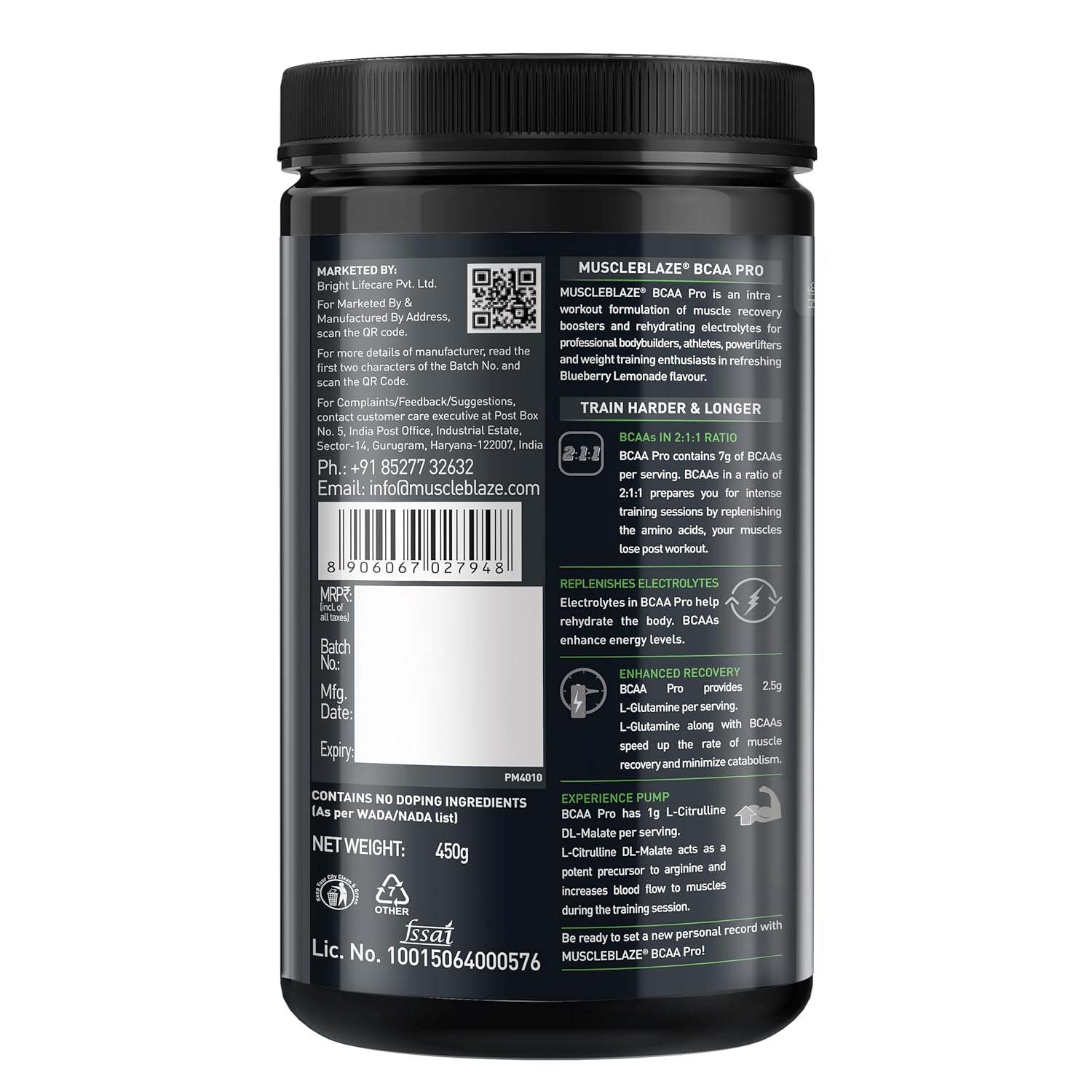 Muscle blaze BCAA pro