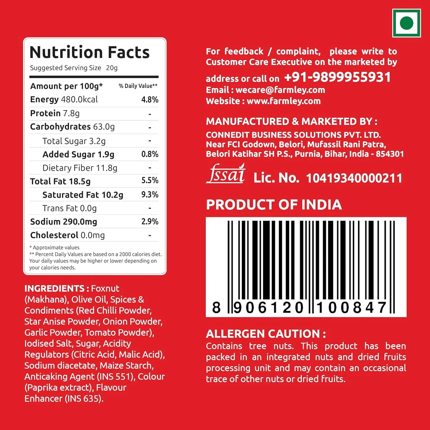 Farmley Roasted and Flavoured Makhana